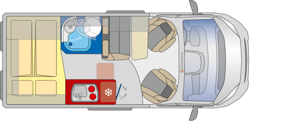 Globecar Summit 540 (Citroen) Kastenwagen 2021 Grundriss