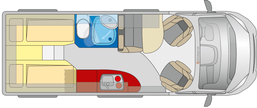 Globecar Summit 640 (Fiat) Kastenwagen 2021 Grundriss