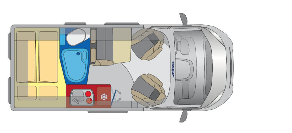 Pössl Trenta 540 R (Fiat) Kastenwagen 2022 Grundriss