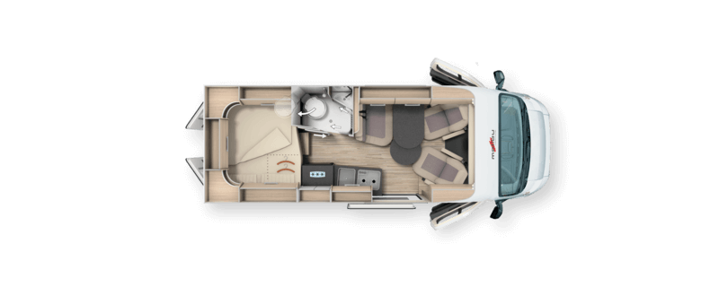 Malibu Charming 600 DB K Kastenwagen 2022 Grundriss
