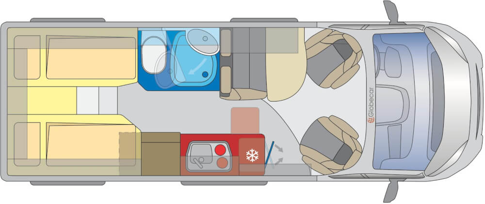 Globecar Summit 640 (Citroen) Kastenwagen 2022 Grundriss