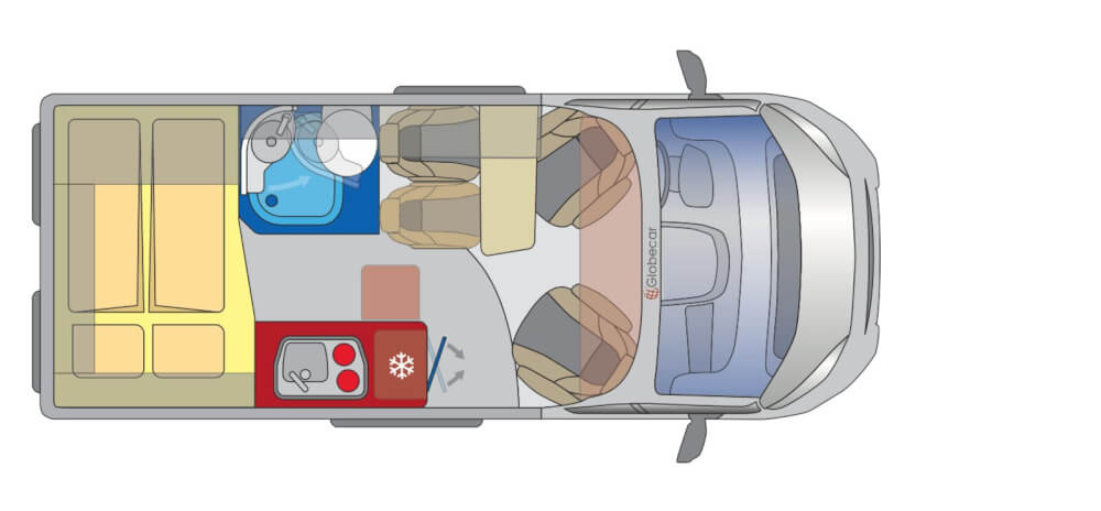 Globecar Summit Shine 540 (Citroen) Kastenwagen 2022 Grundriss