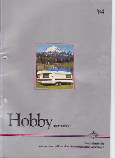 Hobby Wohnwagen Katalog 1984 Vorschau