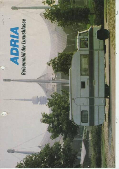 Adria Teilintegriert Katalog 1979 Vorschau