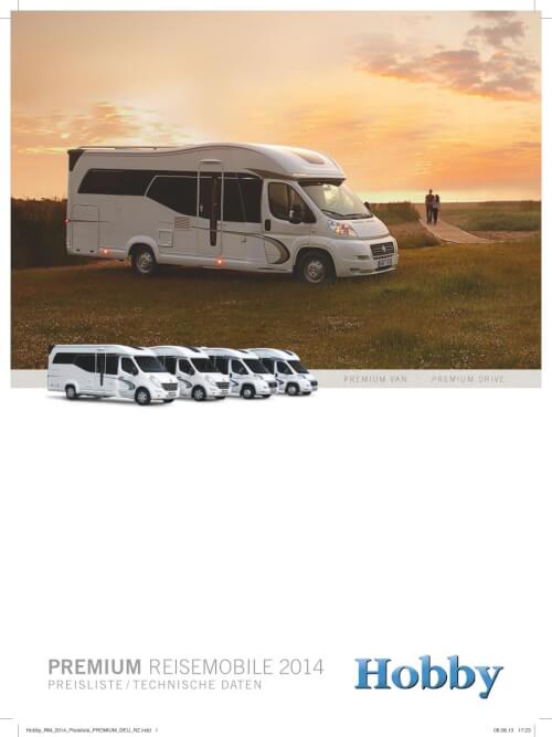 Hobby Premium Van, Premium Drive - Preisliste 2014 Vorschau