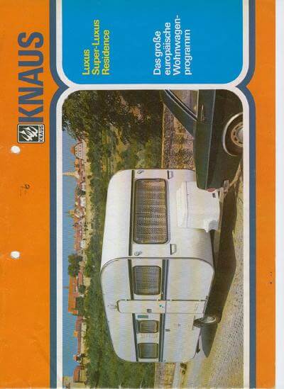 Knaus Wohnwagen Katalog 1976 Vorschau