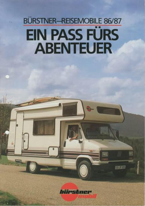 Bürstner Teilintegriert Katalog 1987 Vorschau