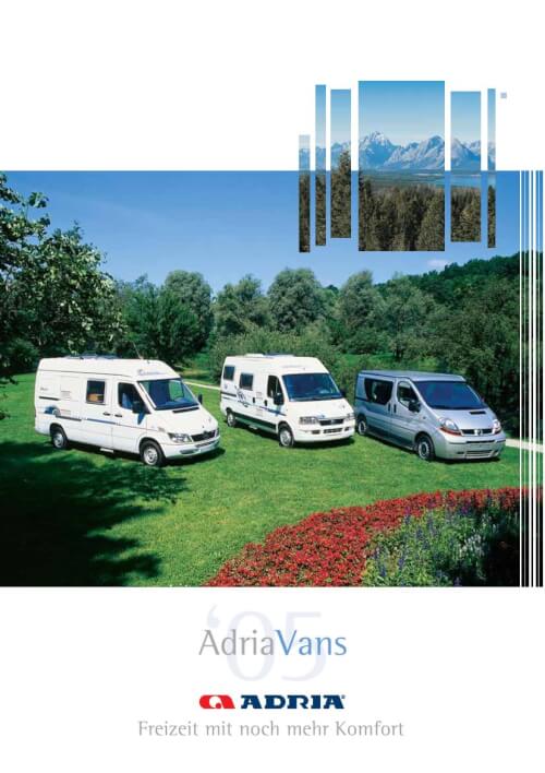 AdriaVans - Katalog 2005 Vorschau