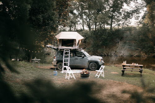 Car Camping mit Dachzelt