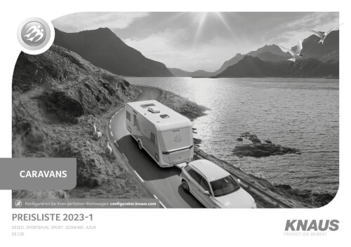 Knaus Wohnwagen - Preisliste 2023 Vorschau