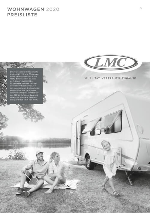LMC Caravan Wohnwagen Preisliste 2020 Vorschau