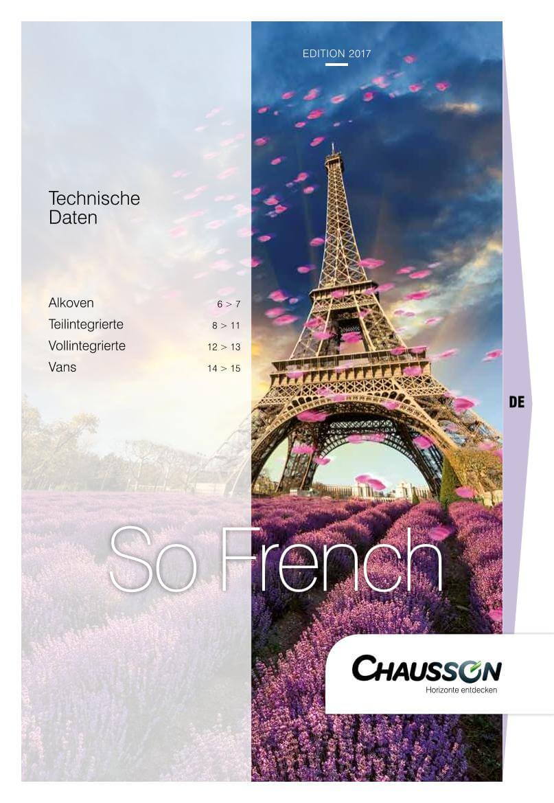 Chausson Wohnmobile Technische Daten
