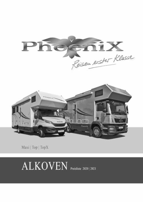 Phoenix Alkoven (Maxi, Top, TopX) - Preisliste 2021 Vorschau