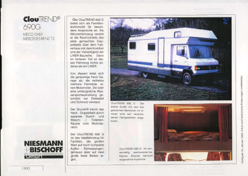 Niesmann Bischoff ClouTrend - Katalog 1993 Vorschau