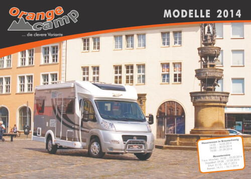 Orangecamp Teilintegriert Kastenwagen Katalog 2014 Vorschau