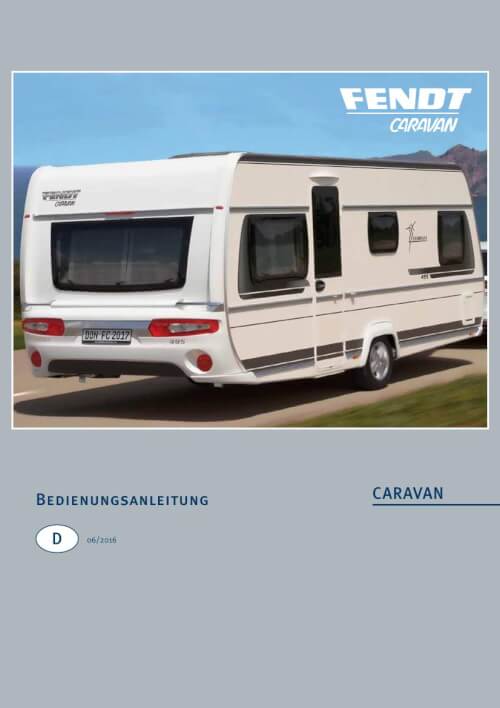 Bedienungsanleitung Fendt-Caravan 2016/2017 Vorschau