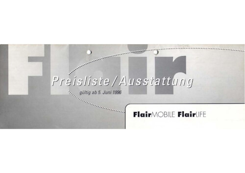Niesmann Bischoff FlairMobile / FlairLife - Katalog 1996 Vorschau