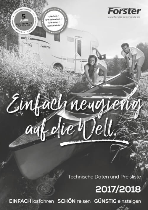 Forster Reisemobile 2017/2018 - Preisliste & techn. Daten (DE) Vorschau