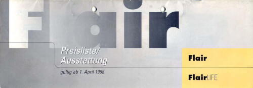 Niesmann Bischoff Flair - Katalog 1998 Vorschau