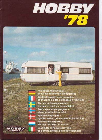 Hobby Wohnwagen Katalog 1978 Vorschau