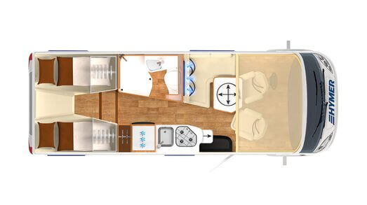 Hymer B 524 Grundriss