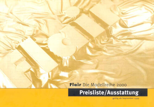 Niesmann Bischoff Flair - Preisliste 2000 Vorschau