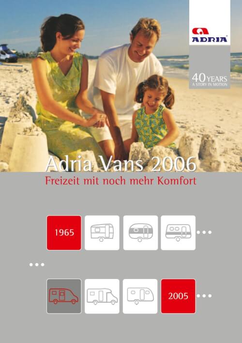 Adria Kastenwagen Katalog 2006 Vorschau