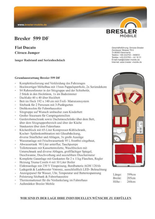 Bresler 599 DF - Datenblatt Vorschau