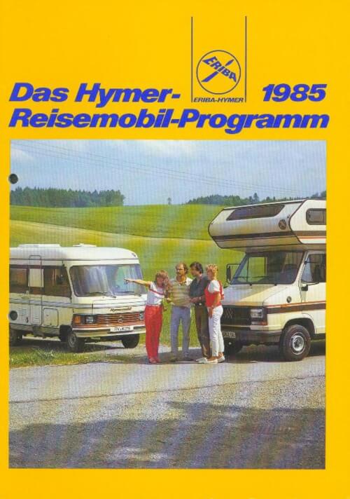 Hymer Vollintegriert Teilintegriert Katalog 1985 Vorschau