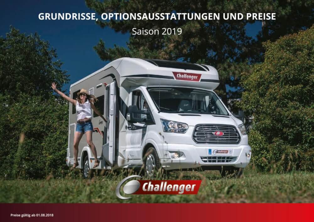 Challenger Wohnmobile Preisliste 2022