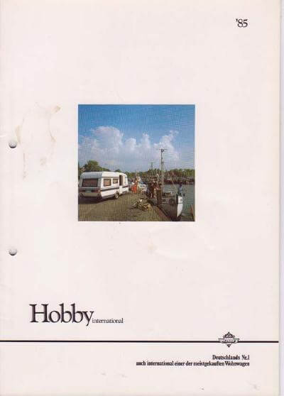 Hobby Wohnwagen Katalog 1985 Vorschau