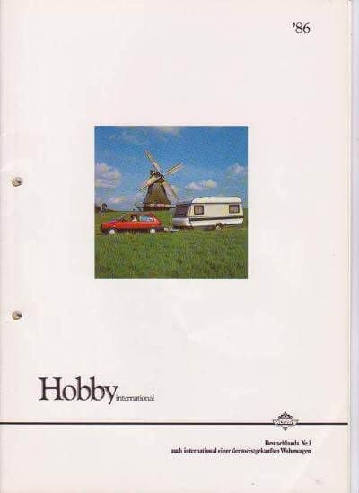Hobby Wohnwagen Katalog 1986 Vorschau
