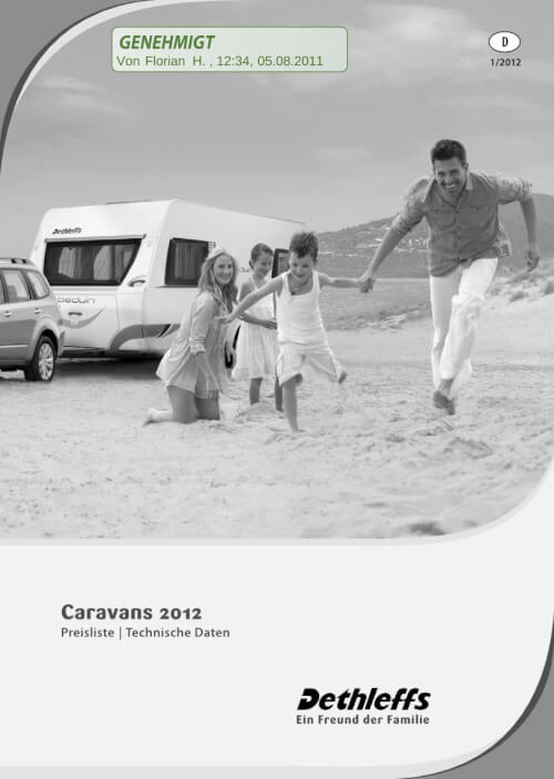 Dethleffs Caravans - Preisliste 2012 Vorschau