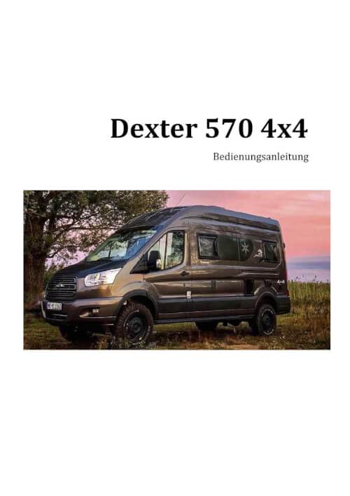Bedienungsanleitung Dexter 570 - 4×4 Deutsch 2020 Vorschau