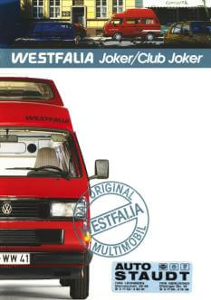Westfalia Joker 1987 - Katalog Vorschau