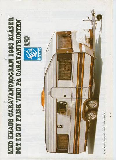 Knaus Wohnwagen Katalog 1983 Vorschau