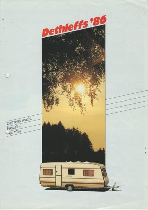 Dethleffs Wohnwagen Katalog 1986 Vorschau