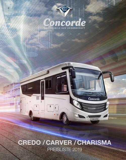 Concord Credo / Carver / Charisma - Preisliste 2019 Vorschau