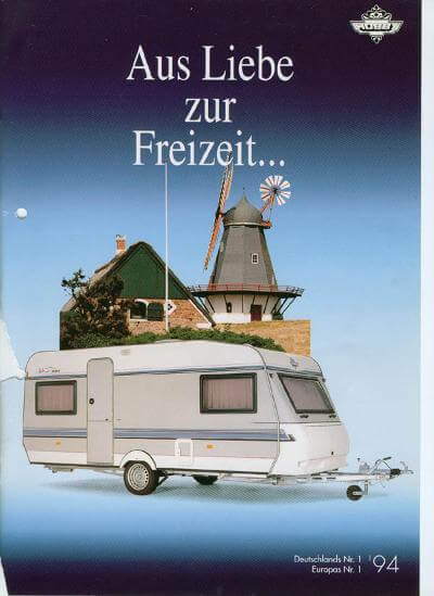 Hobby Wohnwagen Katalog 1994 Vorschau