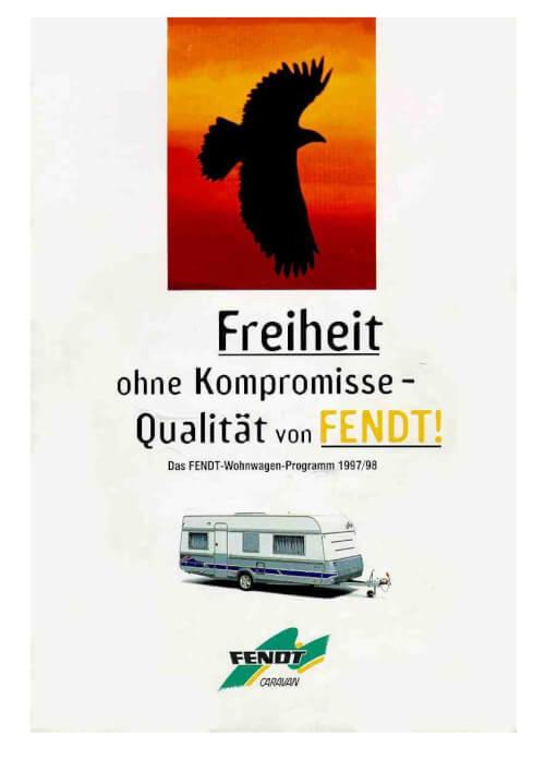 Fendt Wohnwagen Katalog 1998 Vorschau