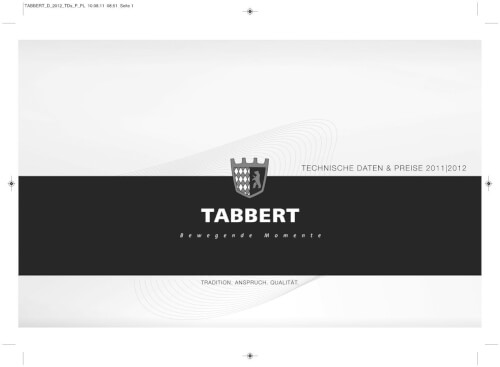 Tabbert - technische Daten & Preise 2011 | 2012 Vorschau