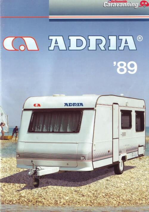 Adria Wohnwagen Katalog 1989 Vorschau