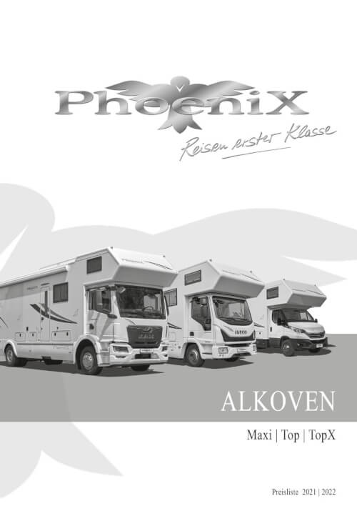 PhoeniX Alkoven - Preisliste 2022 Vorschau