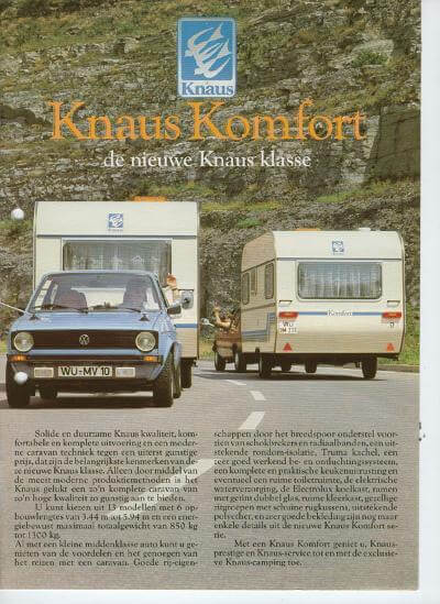 Knaus Wohnwagen Katalog 1981 Vorschau