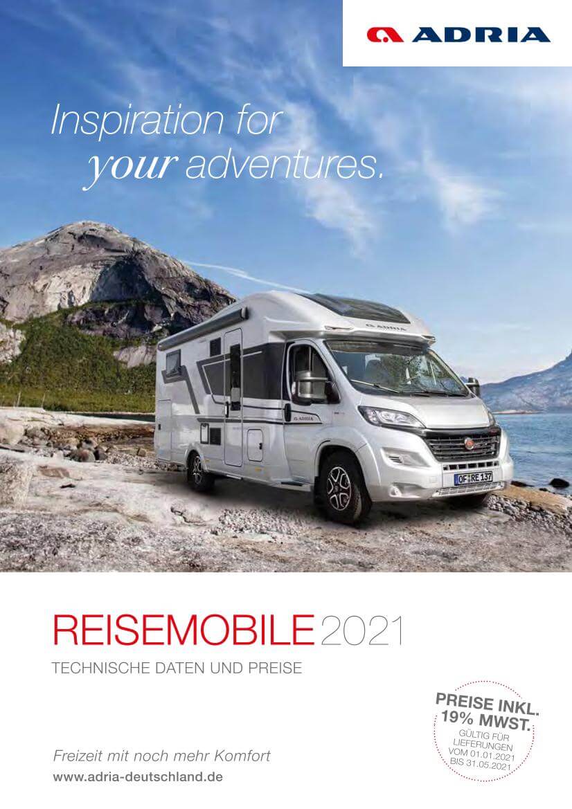 Wunderbar Adria Preisliste 2023 Ebenbild