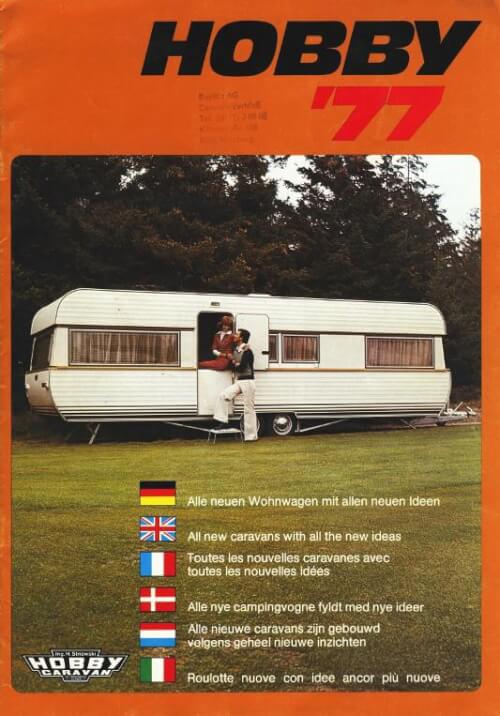 Hobby Wohnwagen Katalog 1977 Vorschau