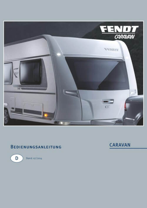 Bedienungsanleitung Fendt-Caravan 2014/2015 Vorschau
