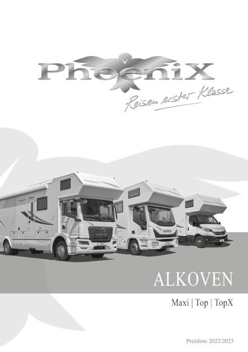 PhoeniX Alkoven - Preisliste 2023 Vorschau