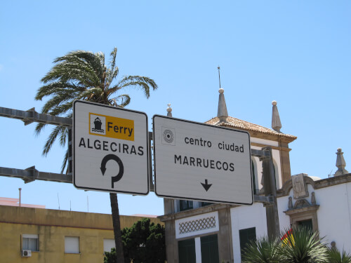 Fähre nach Ceuta, Afrika