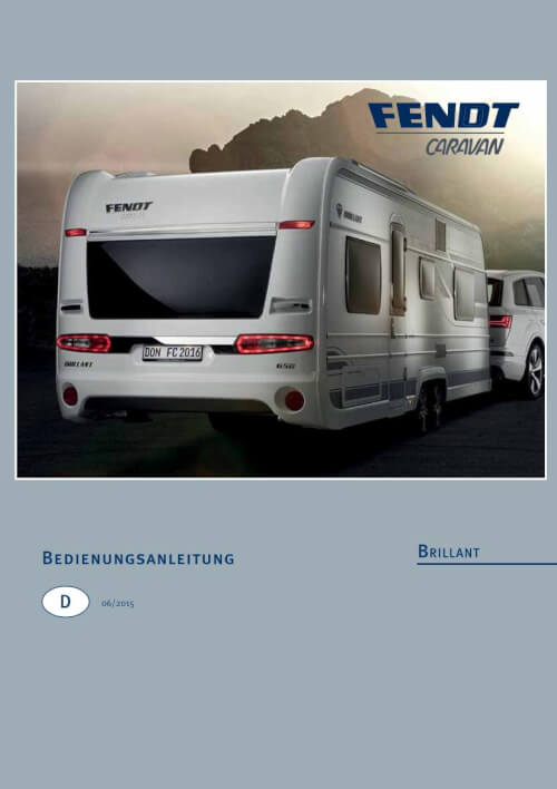 Bedienungsanleitung Fendt-Caravan Brillant 2015/2016 Vorschau